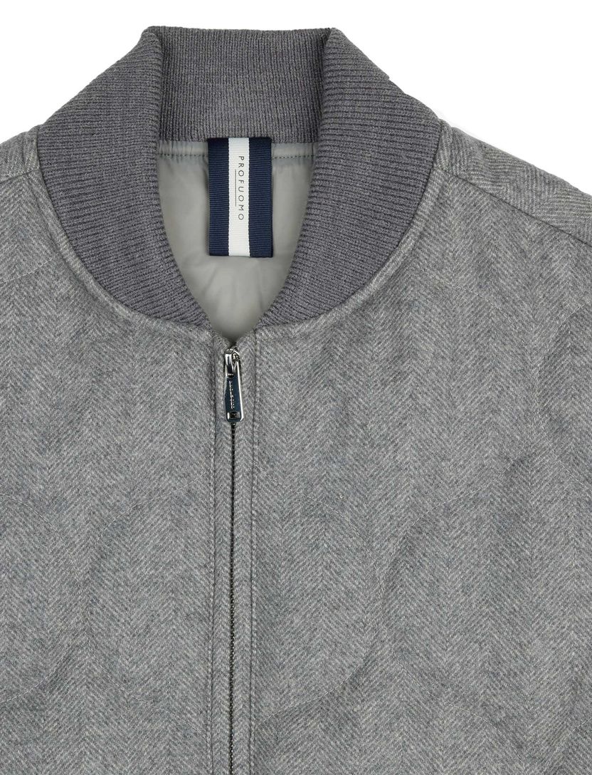 bodywarmer Profuomo grijs wol