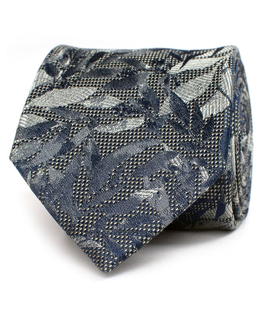 stropdas groen geprint planten Tresanti