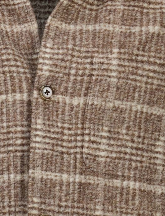 Born with appetite curt overshirt bruin