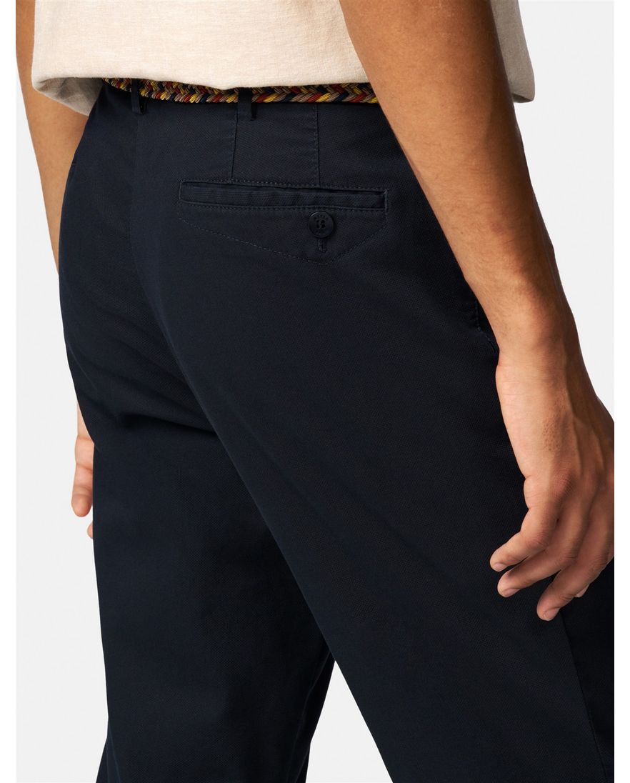 Meyer Dublin katoenen broek donkerblauw normale fit