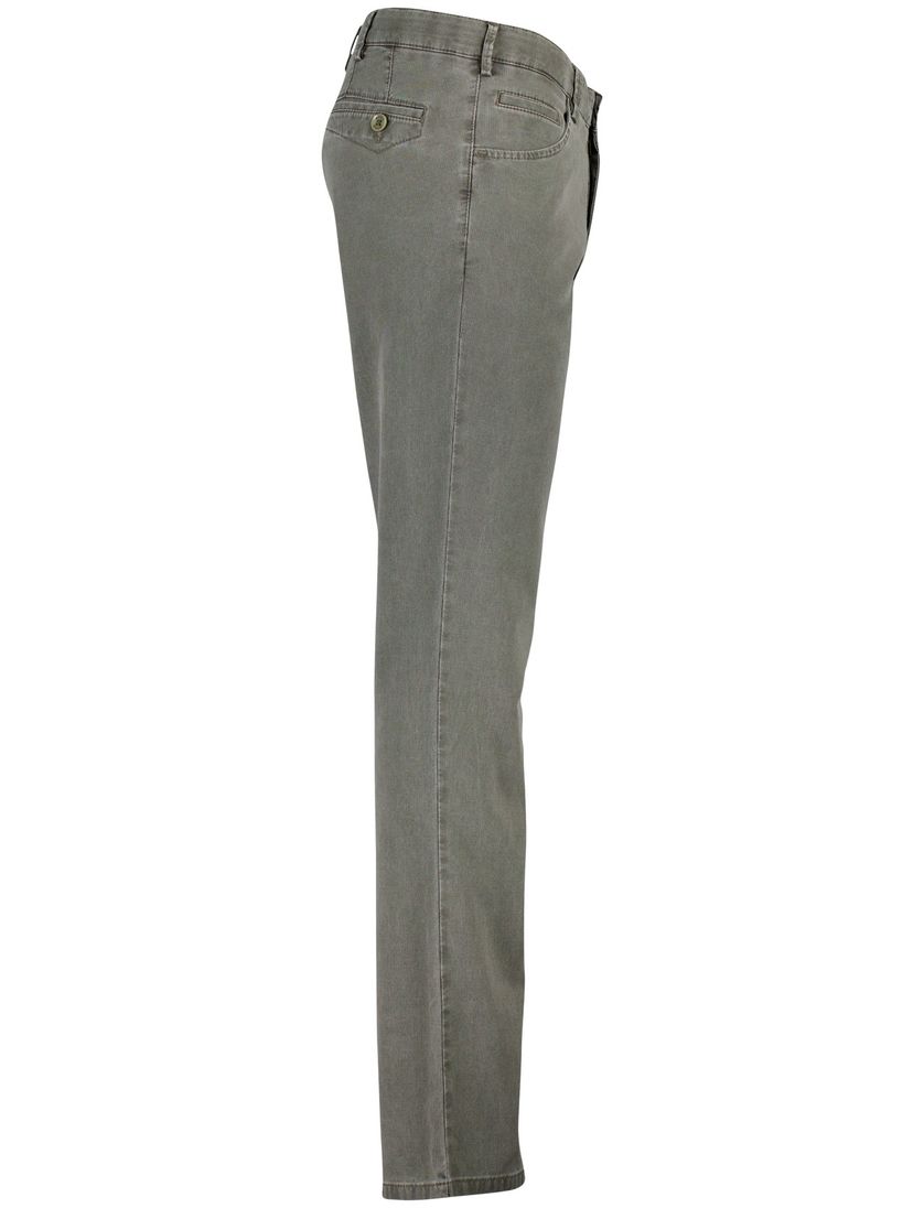 broek katoen Meyer grijs effen