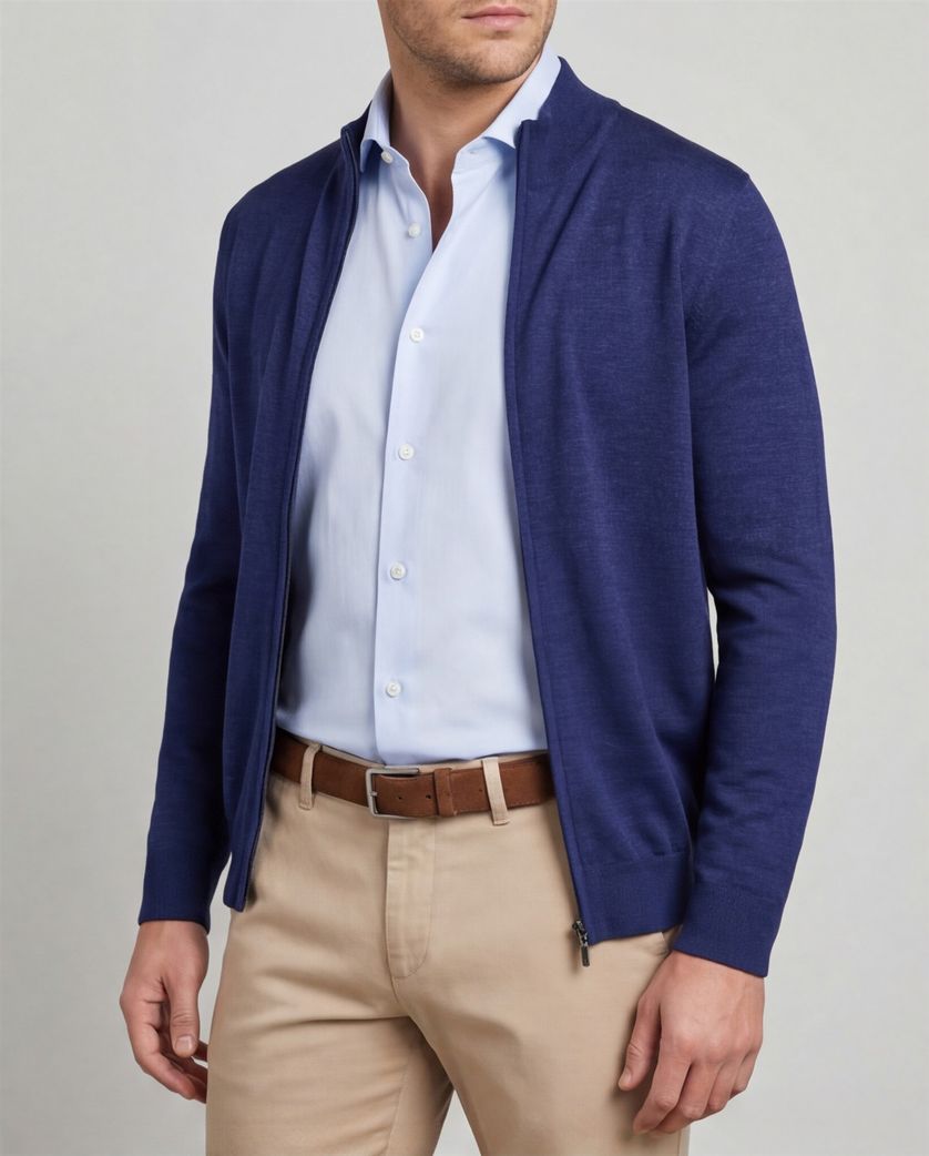 blauw Portofino vest