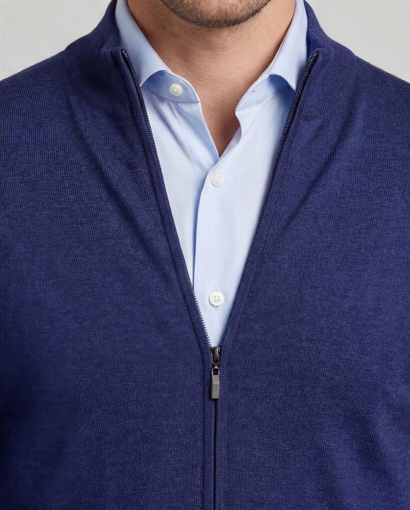 blauw Portofino vest