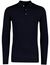Portofino trui extra lange mouw d.blauw polo kraag