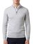 Portofino trui grijs half zip gemeleerd