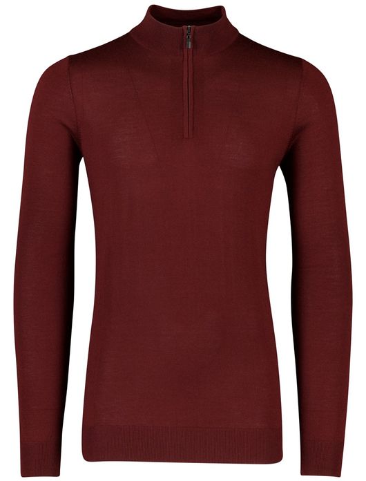 trui extra lange mouwlengte rood Portofino