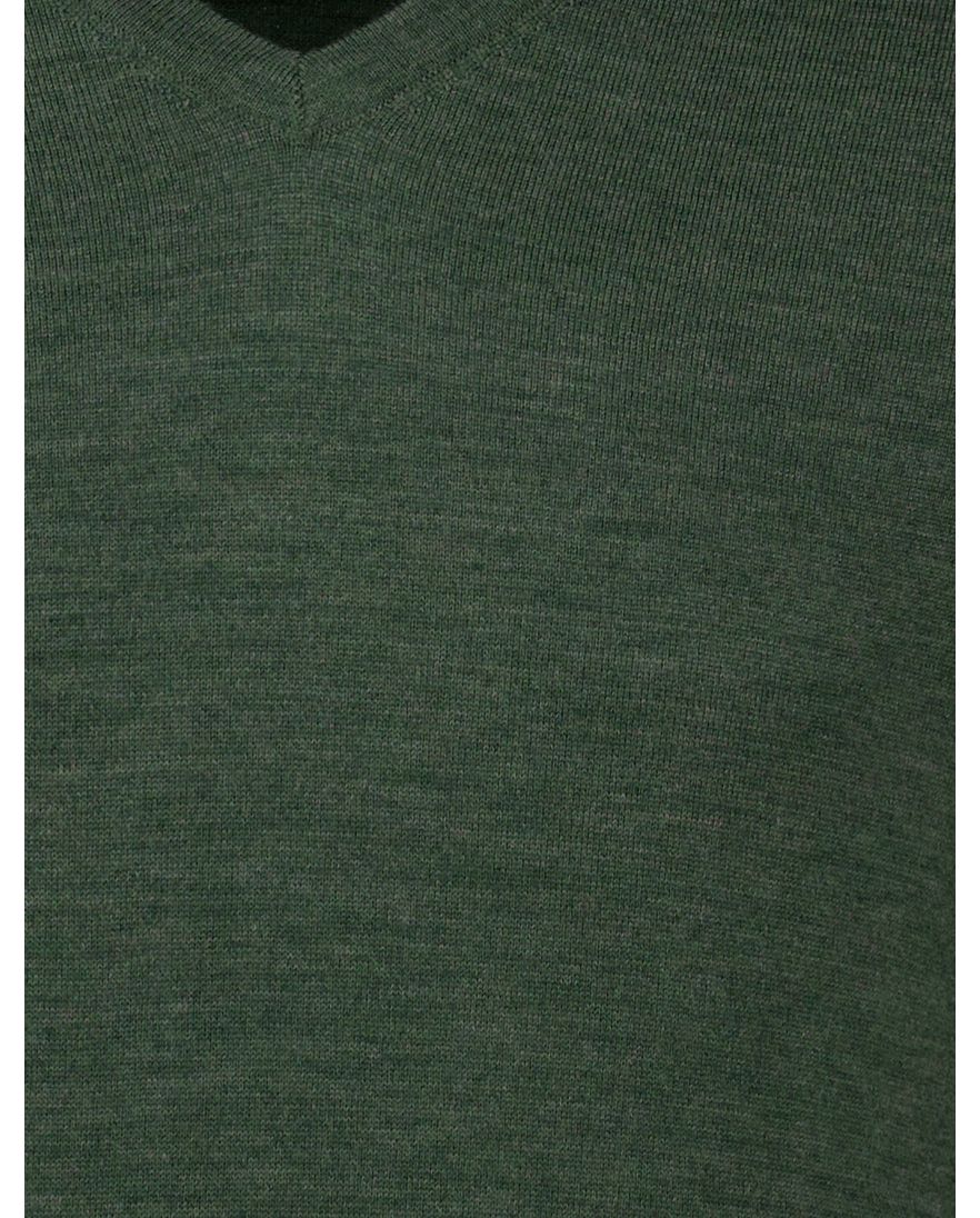 Portofino trui groen turtleneck merinowol