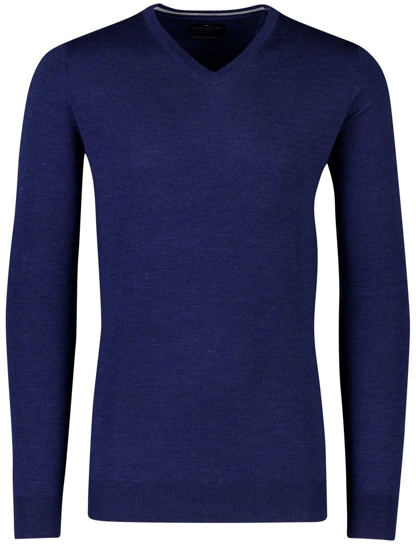 Portofino trui donkerblauw gemeleerd