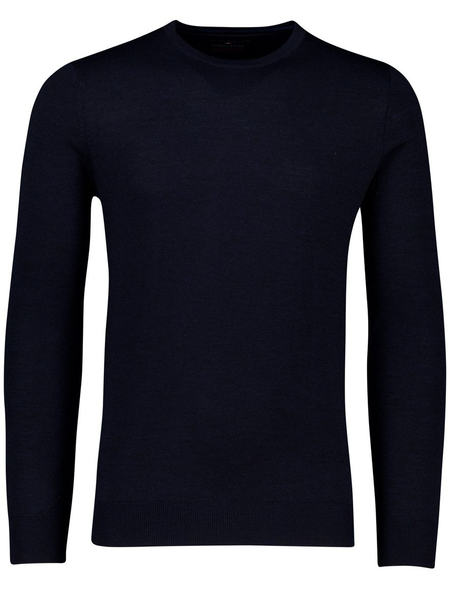 Portofino trui donkerblauw merinowol