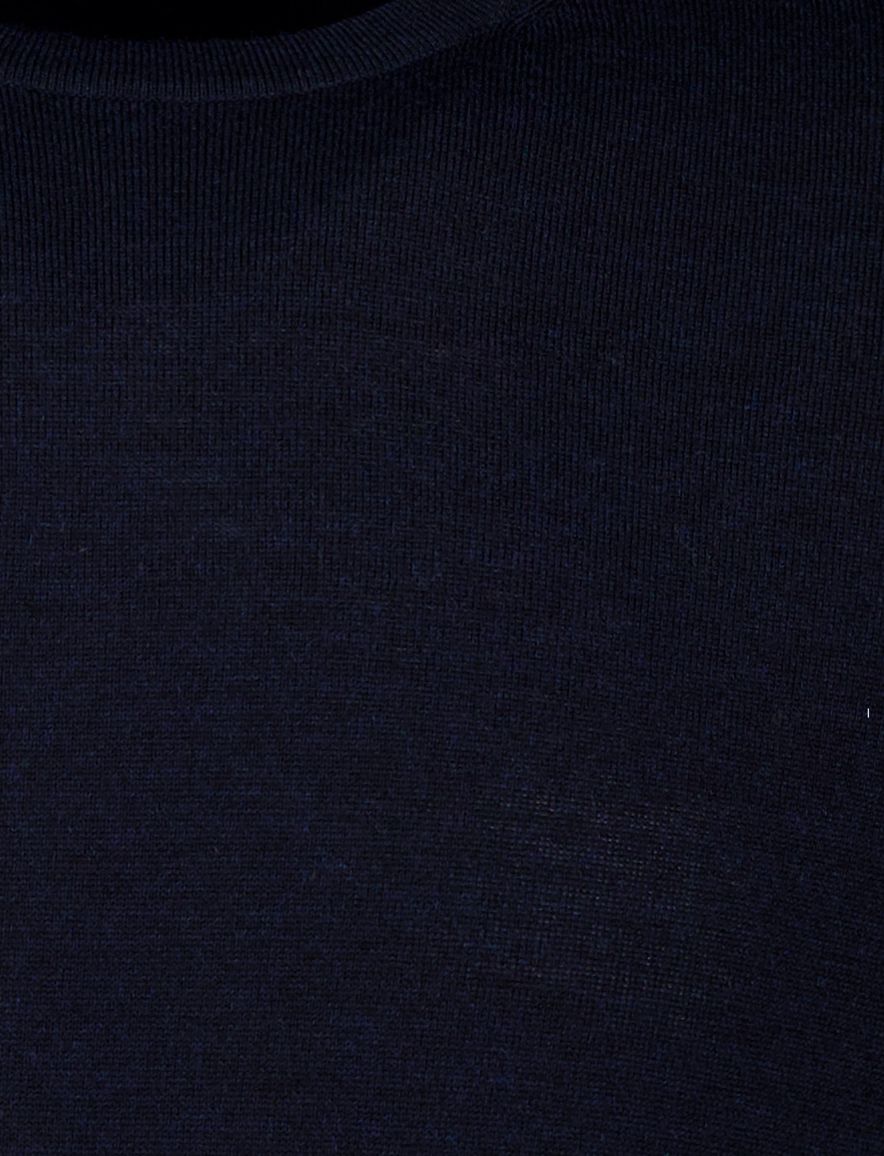 Portofino trui donkerblauw merinowol