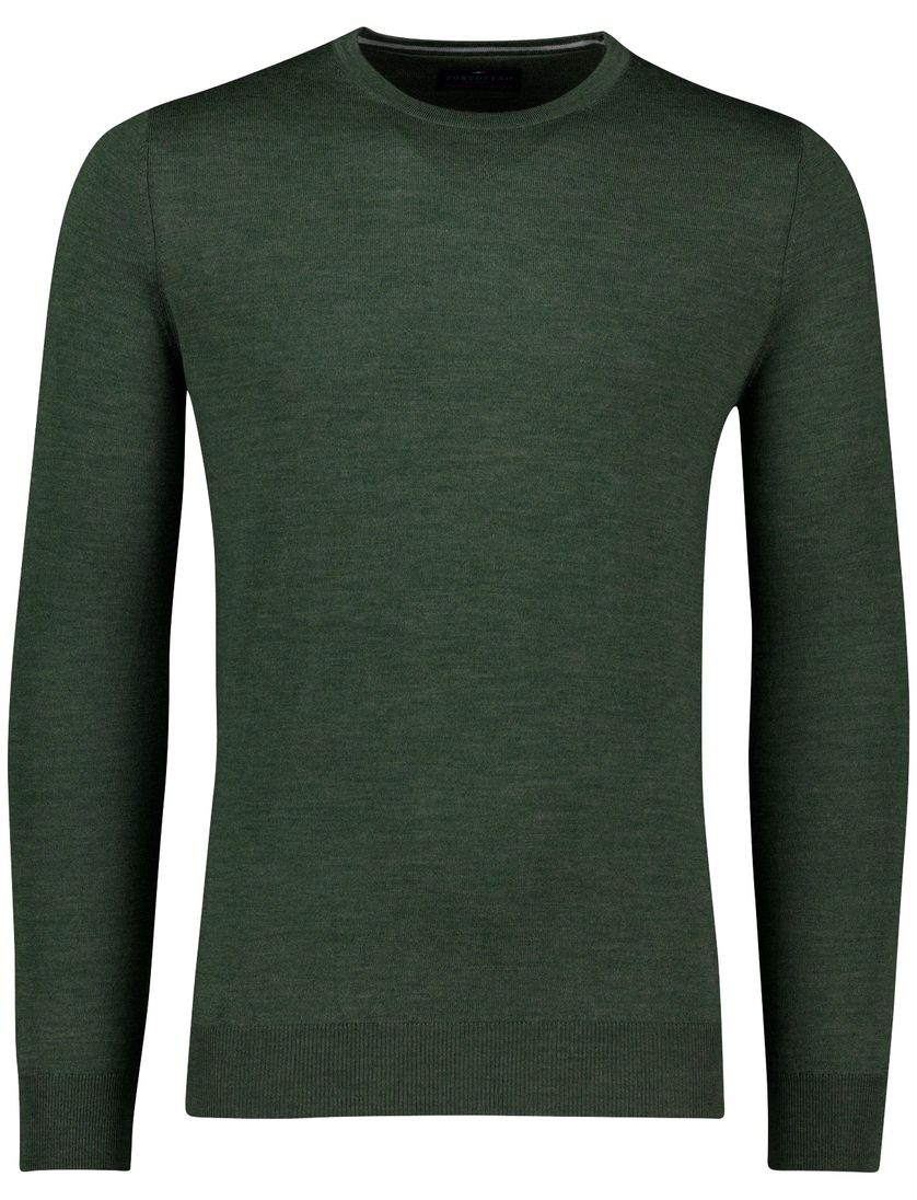 trui Portofino groen gemeleerd