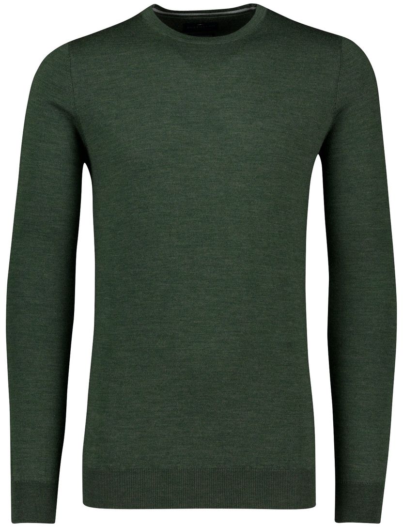 trui extra lange mouwlengte Portofino groen scheerwol