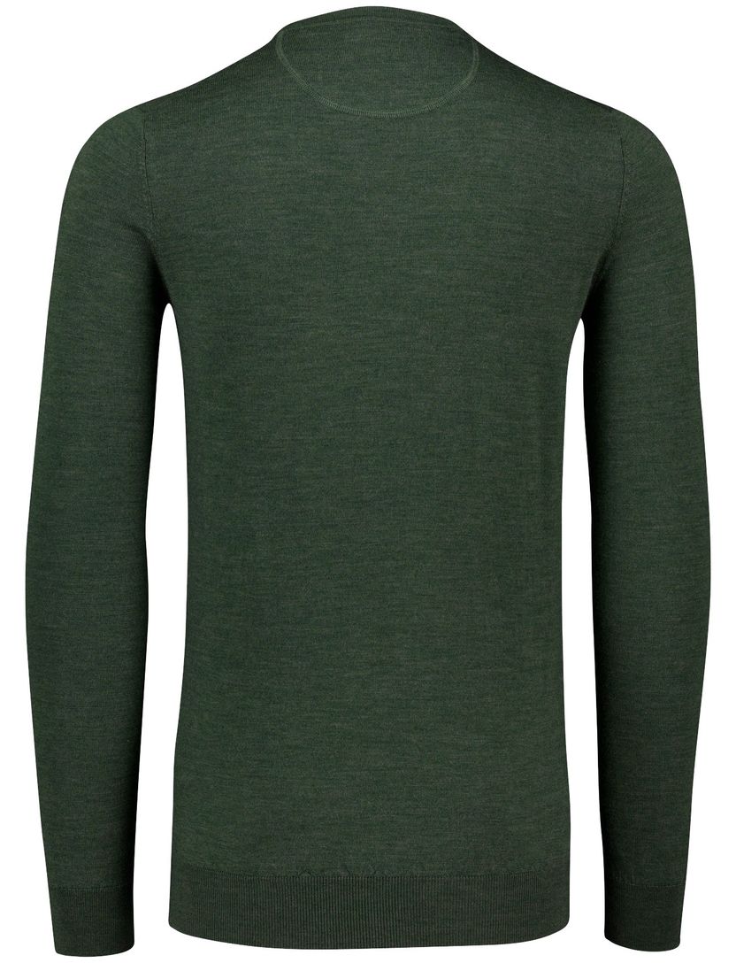 trui extra lange mouwlengte Portofino groen scheerwol