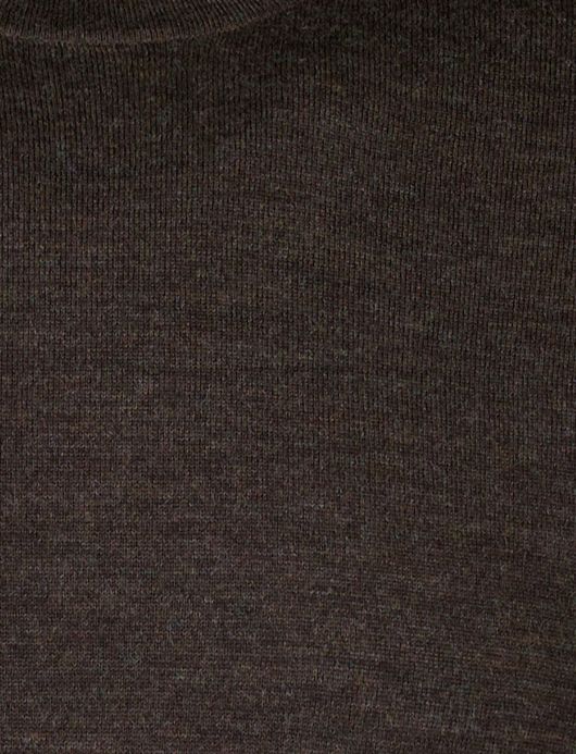 Portofino Trui extra lang donkerbruin merinowol turtleneck