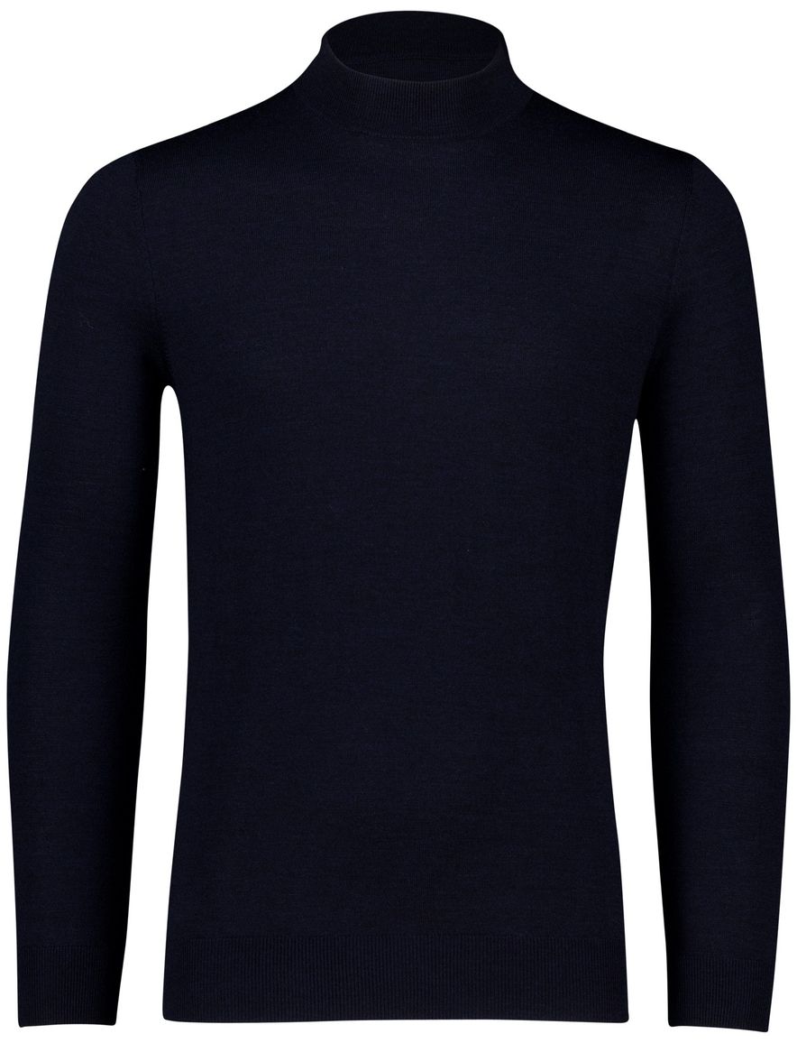 Portofino turtleneck trui navy merinowol