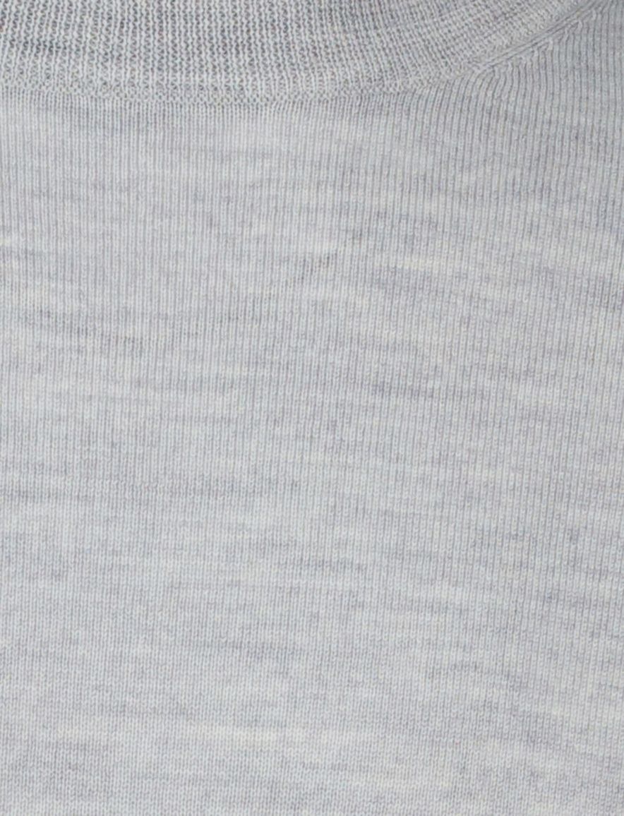 Portofino trui grijs merinowol