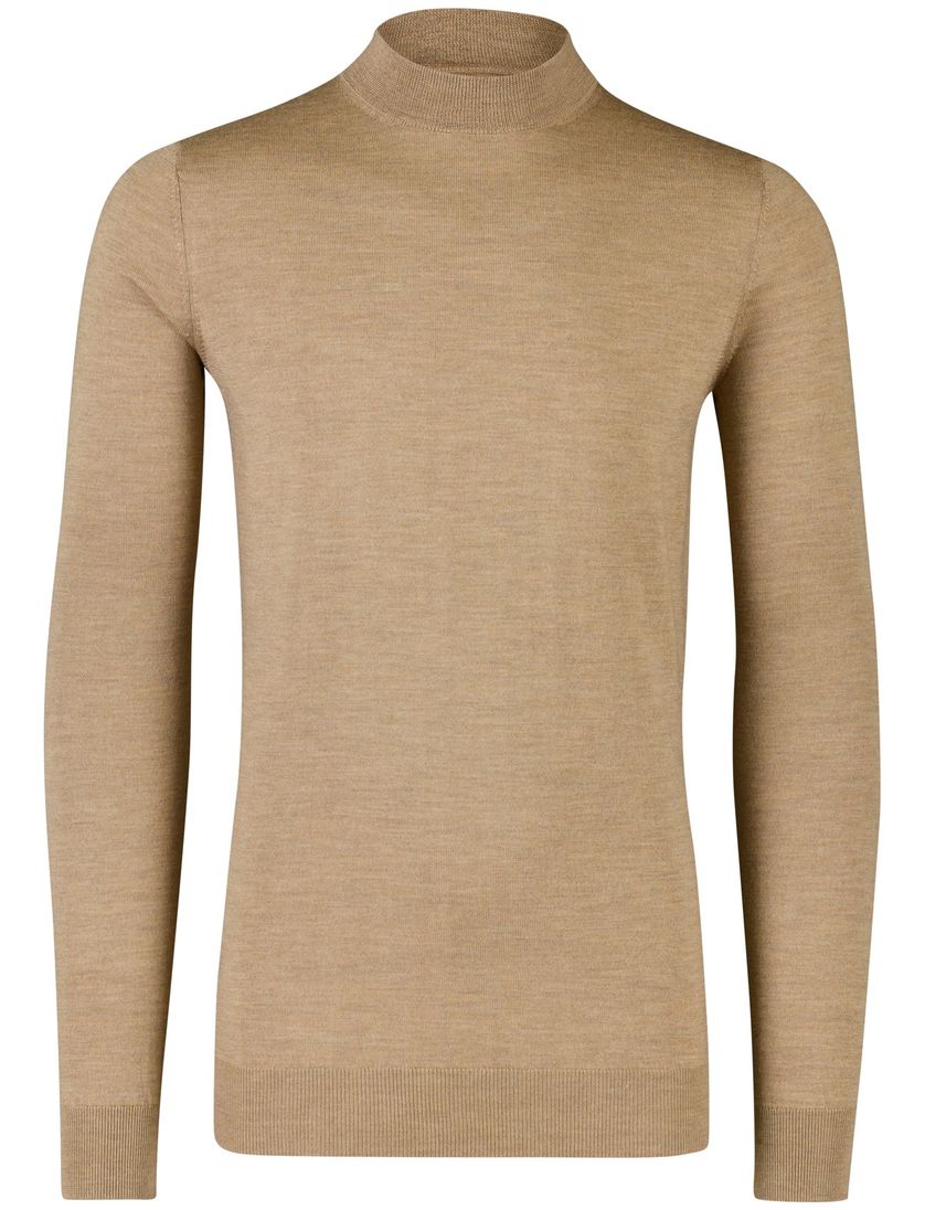 turtle neck trui portofino bruin