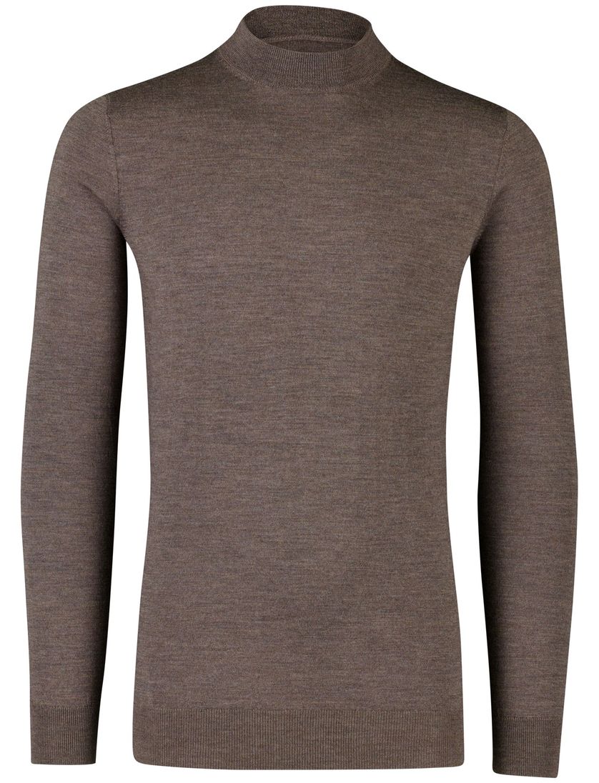 Portofino trui turtle neck bruin