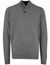 Portofino trui half zip trui melange grijs lamswol ml7 gemêleerd