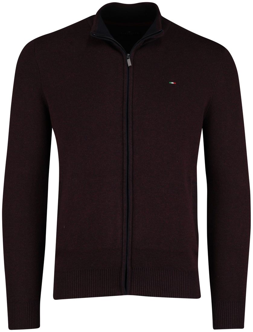 Bordeaux vest Portofino katoen