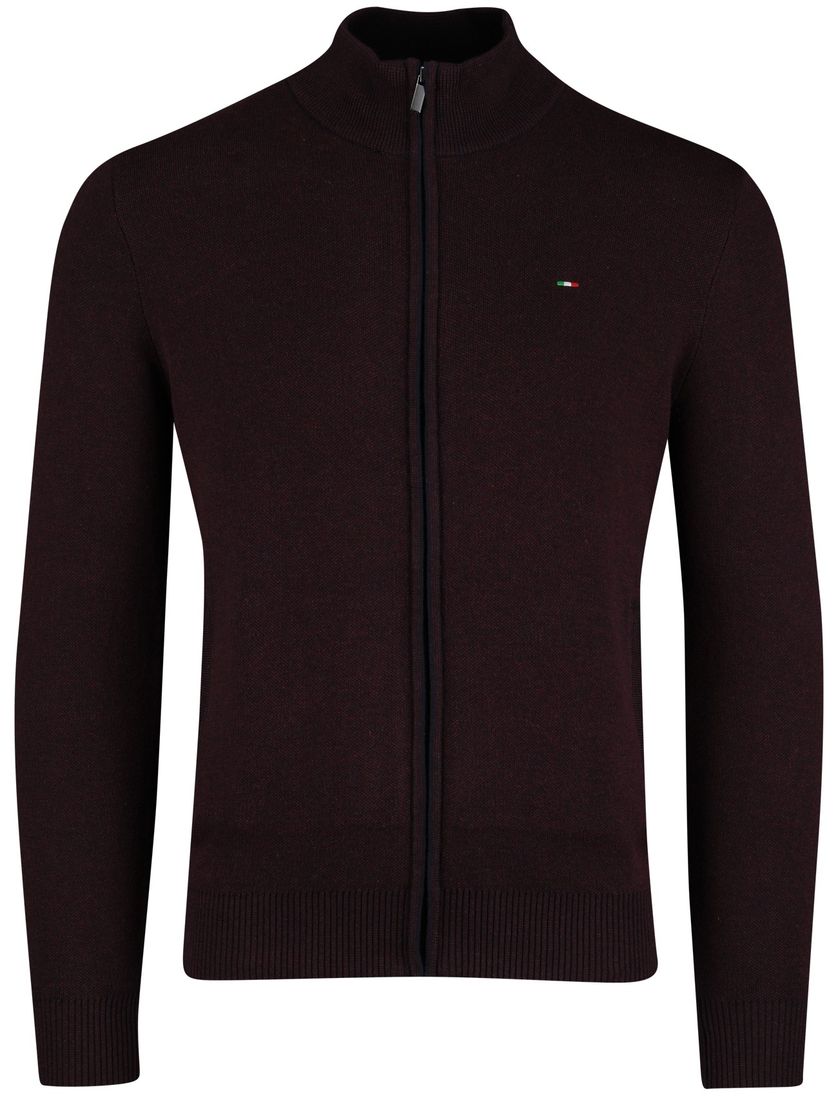 Bordeaux vest Portofino katoen