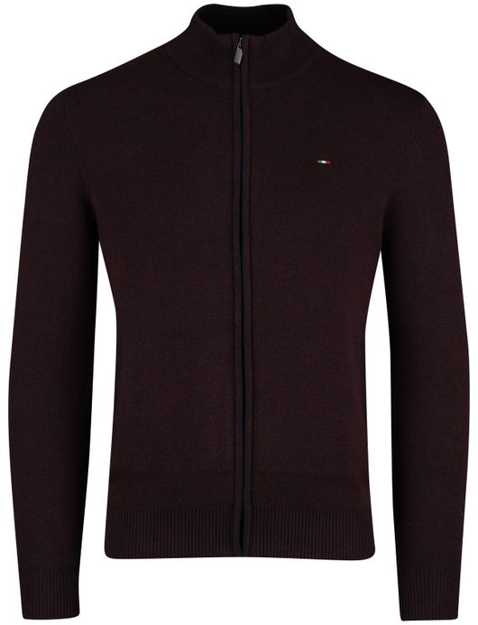 Portofino vest bordeaux katoen