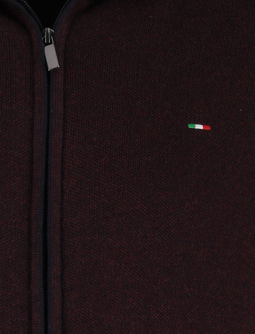 Bordeaux vest Portofino katoen