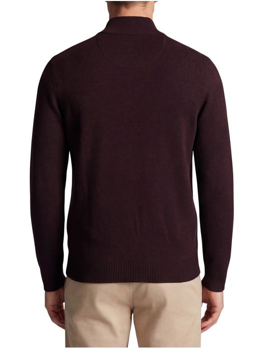 Portofino katoenen vest rits donker paars