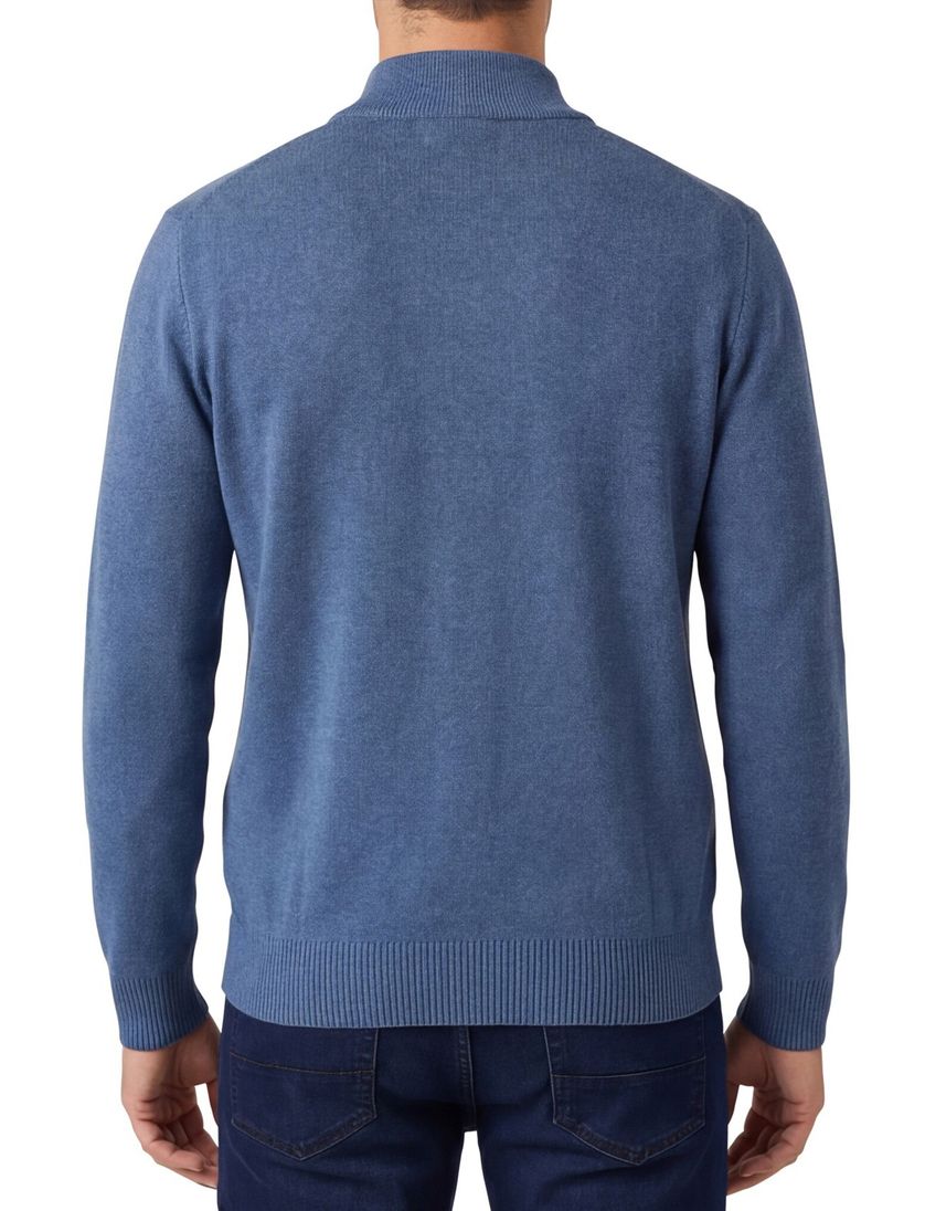 Blauw Portofino vest katoen