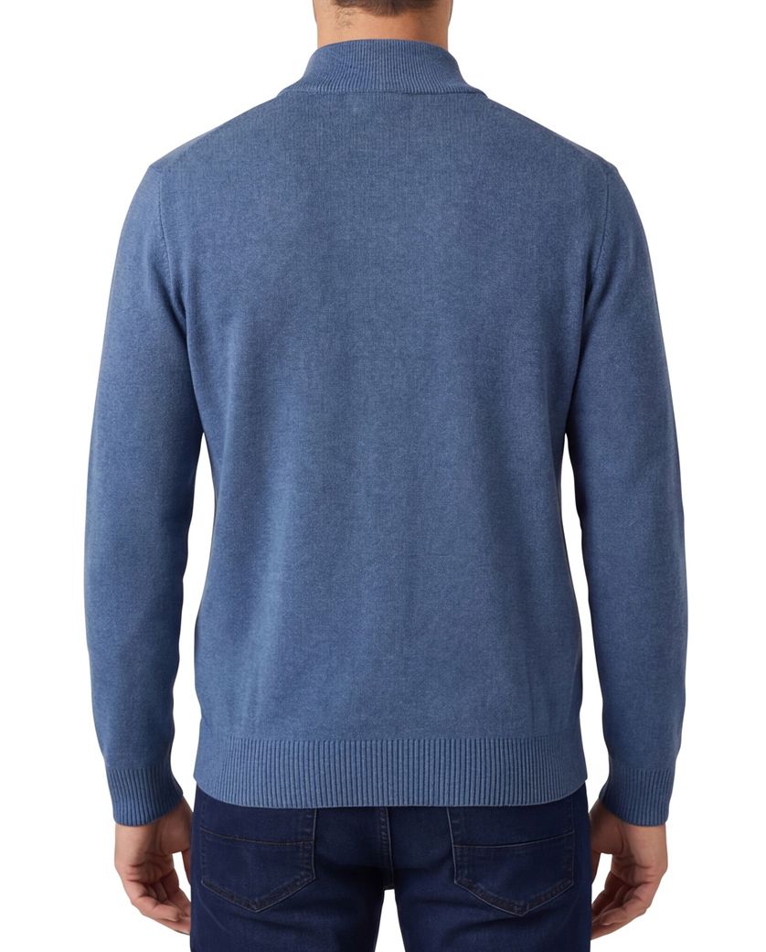 Blauw Portofino vest katoen