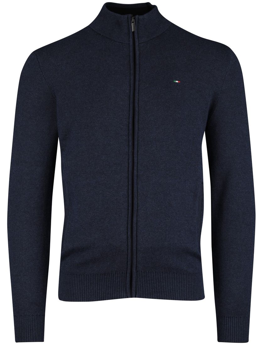 Navy Portofino vest katoen