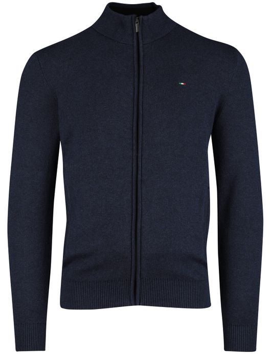 Portofino vest donkerblauw katoen