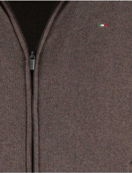 Portofino katoenen vest taupe