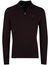 Half zip trui Portofino bordeaux katoen