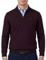Portofino half zip trui bordeaux gemeleerd