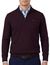 Portofino trui half zip melange rood