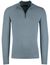 Half zip trui Portofino lichtblauw katoen