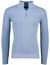 Lichtblauwe half zip Portofino katoen
