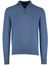 Portofino trui half zip melange blauw gemêleerd