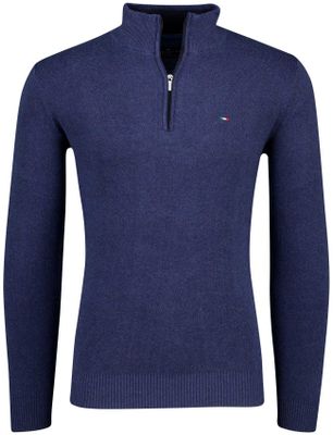 Portofino Donkerblauwe half zip Portofino katoen