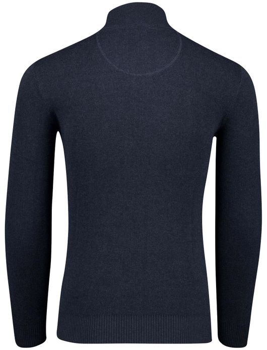 Portofino half zip trui katoen donkerblauw