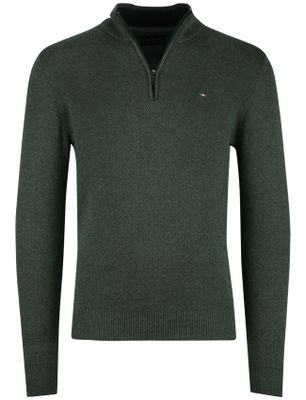 Portofino Half zip trui Portofino groen katoen