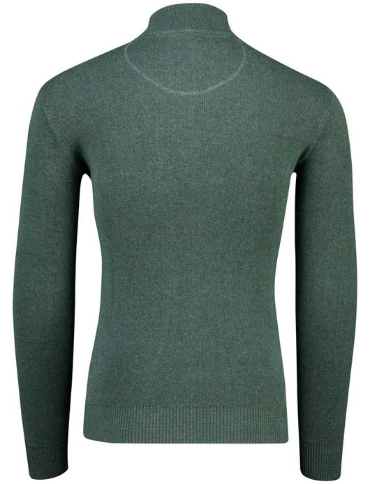 Portofino groene half zip trui katoen