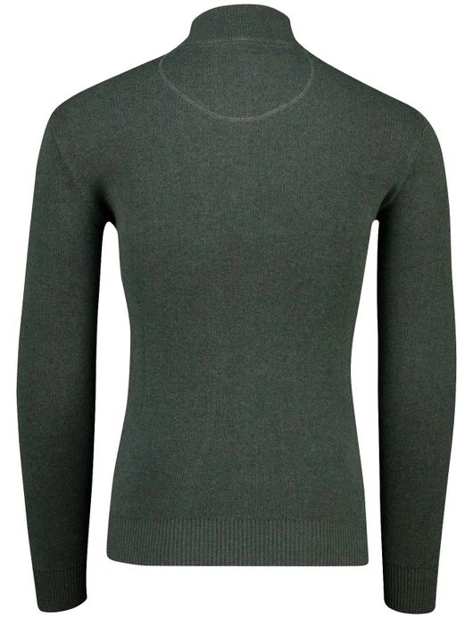 Portofino half zip trui groen katoen