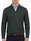 Portofino half zip trui groen gemeleerd