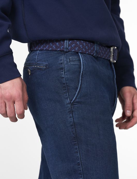 Meyer Pantalon jeans donkerblauw