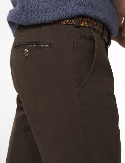 Meyer Pantalon chino bruin Bonn