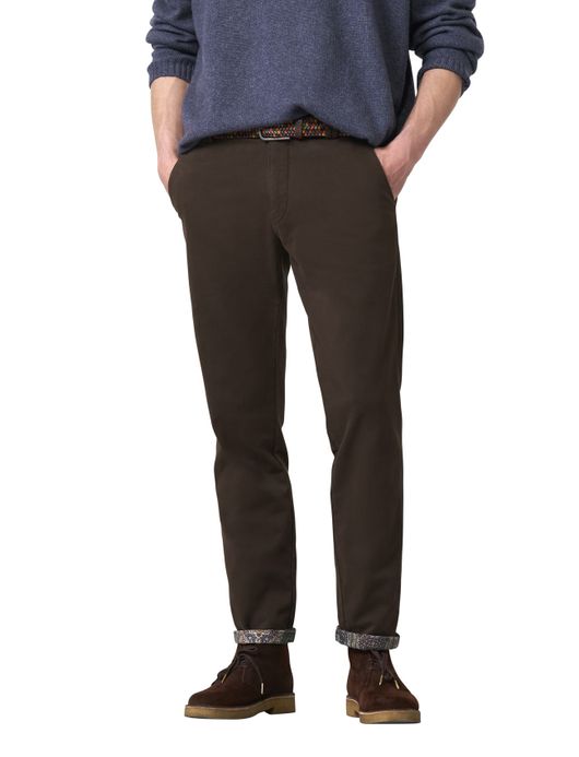 Meyer Pantalon chino bruin Bonn