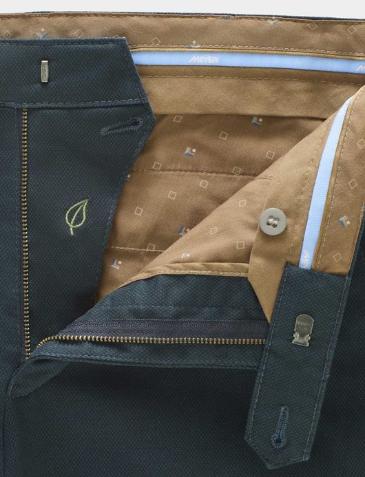 Meyer Pantalon chino blauw Bonn