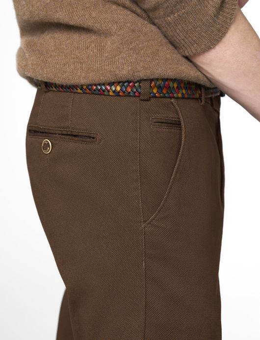 Meyer Pantalon chino bruin bonn